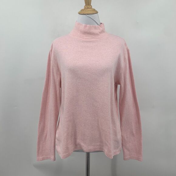 Vintage Pendleton Sweater Womens M Medium Pink Heather Soft Turtleneck Long Neck - Picture 2 of 12